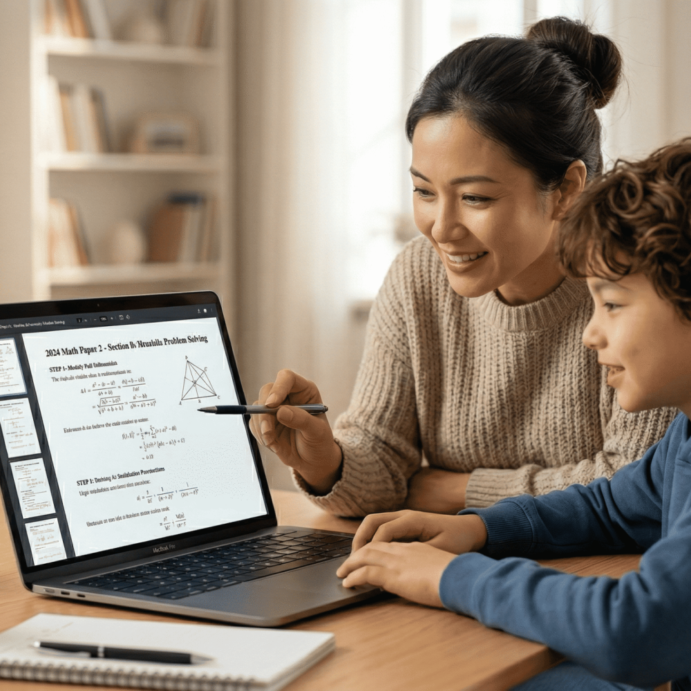 parent teaching child